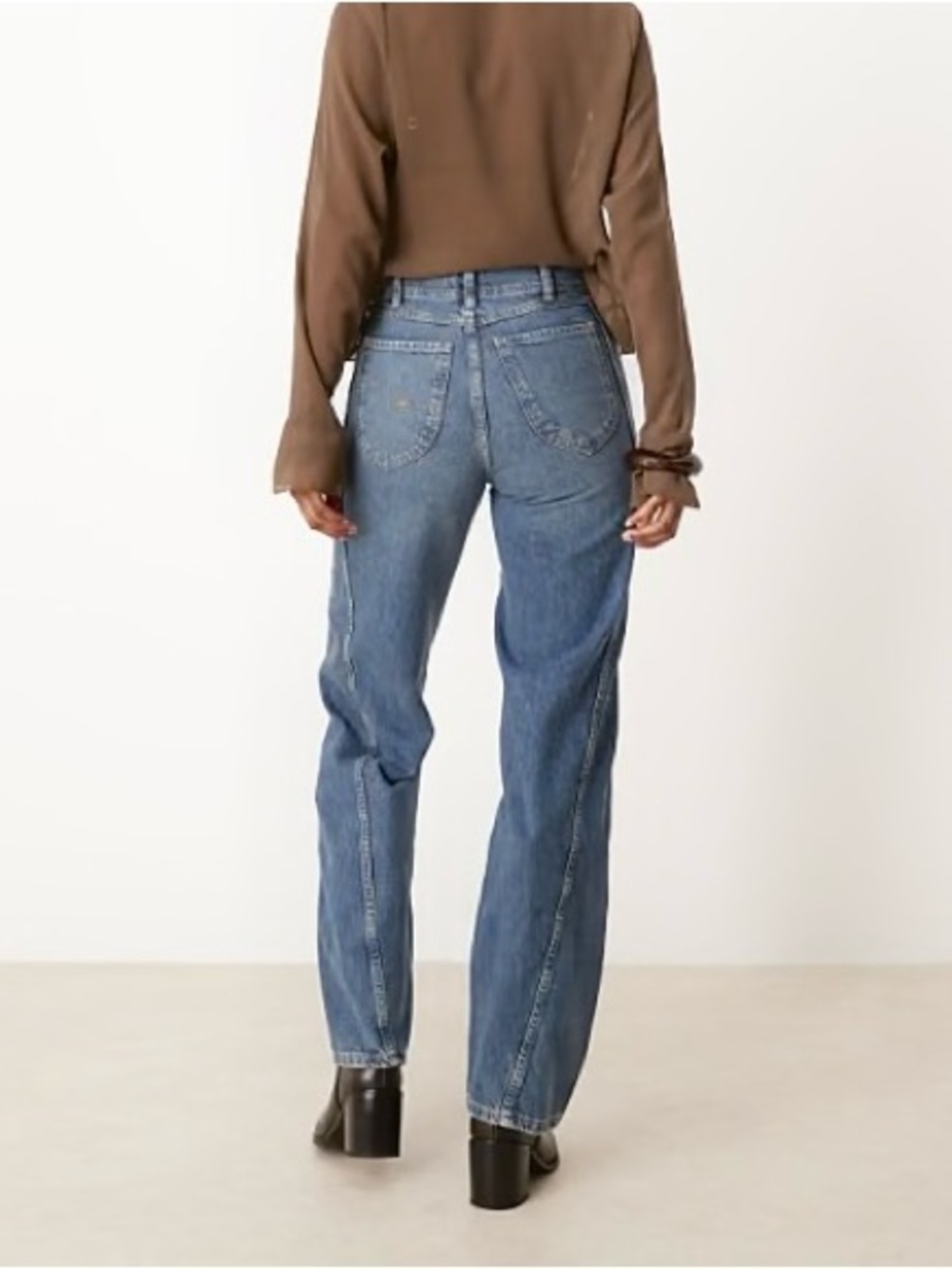 Free People We The Free Aster Straight Leg Jeans in Swarm size 25 - Picture 3 of 7